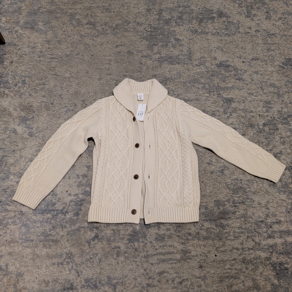 Baby GAP Cream Knit Cardigan